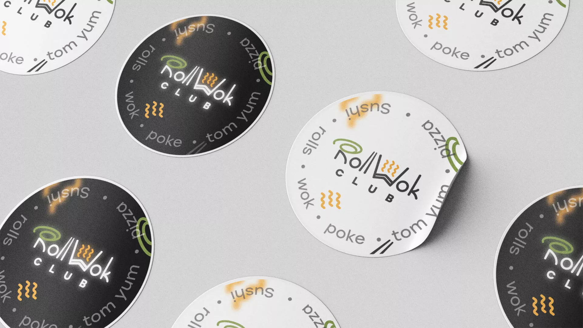 Создание дизайна упаковки суши-бара «Roll Wok Club» в Шарье